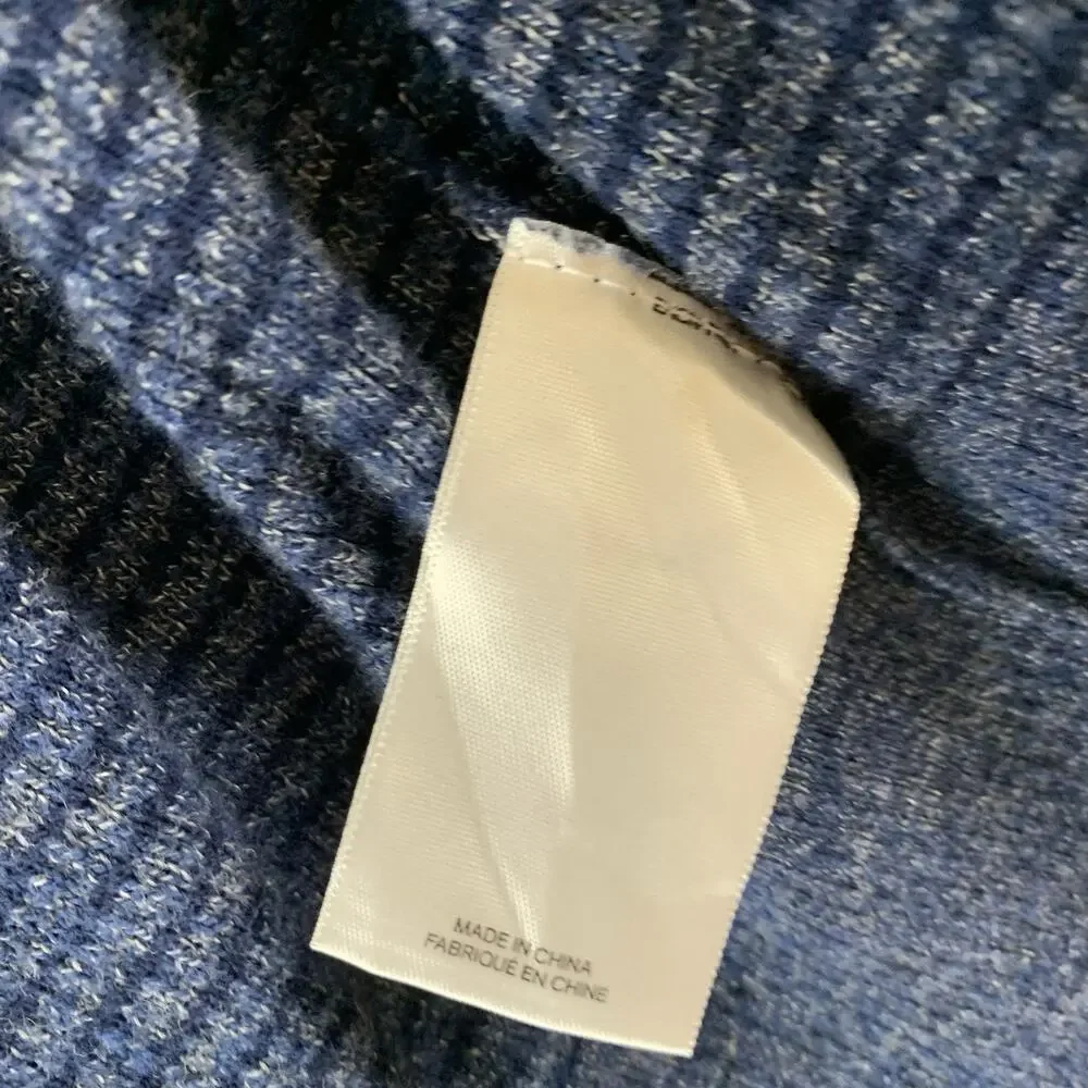 EXPRESS Men’s Jacket Sweater Knit Full Zip Long Sleeve Blue Size Small